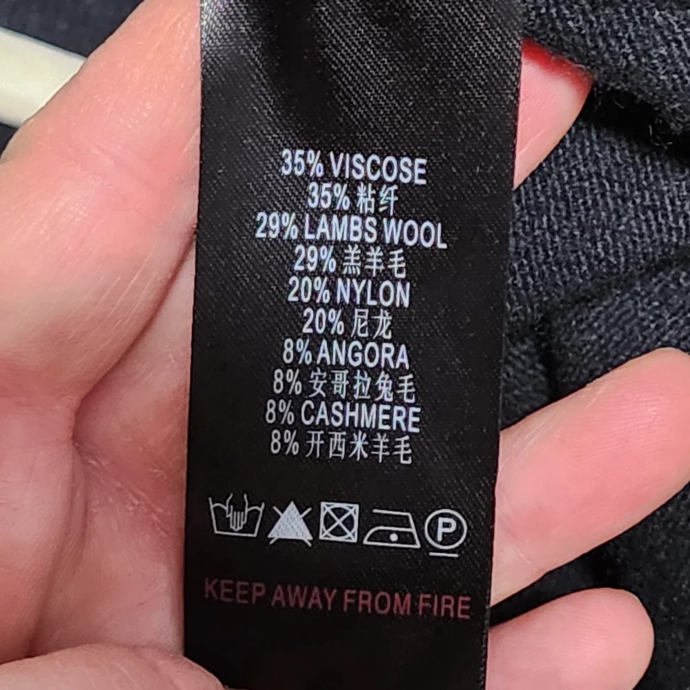 REISS Sequin Cardigan Womens Medium Black Bolero Evening Cashmere Wool Angora - Picture 11 of 12